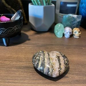 Large Ocean Jasper Heart